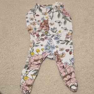 Loulou Lollipop Floral Footed Baby Sleeper